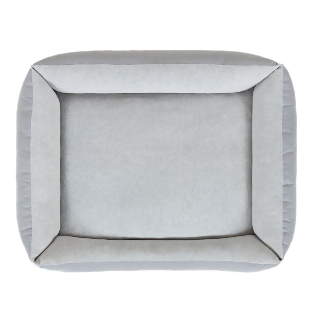 Sitzkissen, Kissenboden, Quadrat, Plüsch, Grau