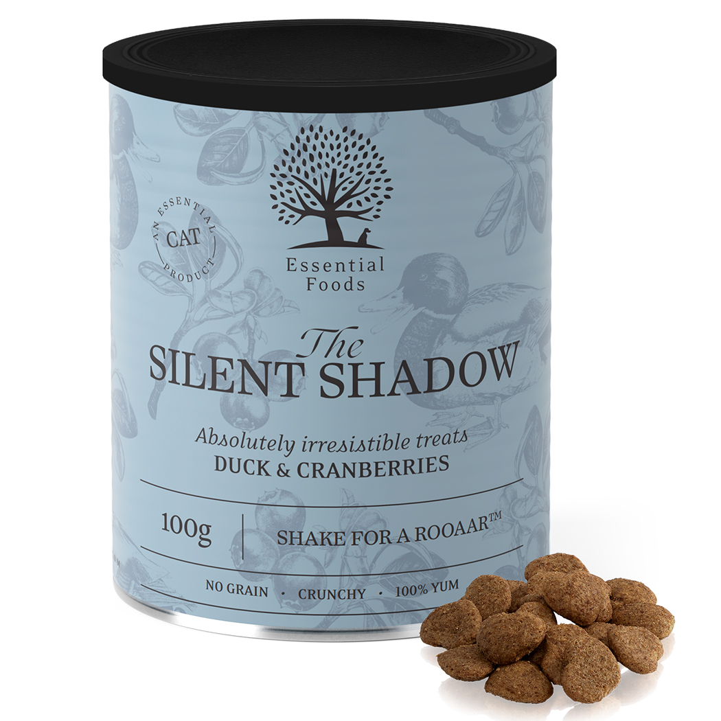 Katzenfutter, Trockenfutter, Ente & Preiselbeeren, 100 g, Knusprig