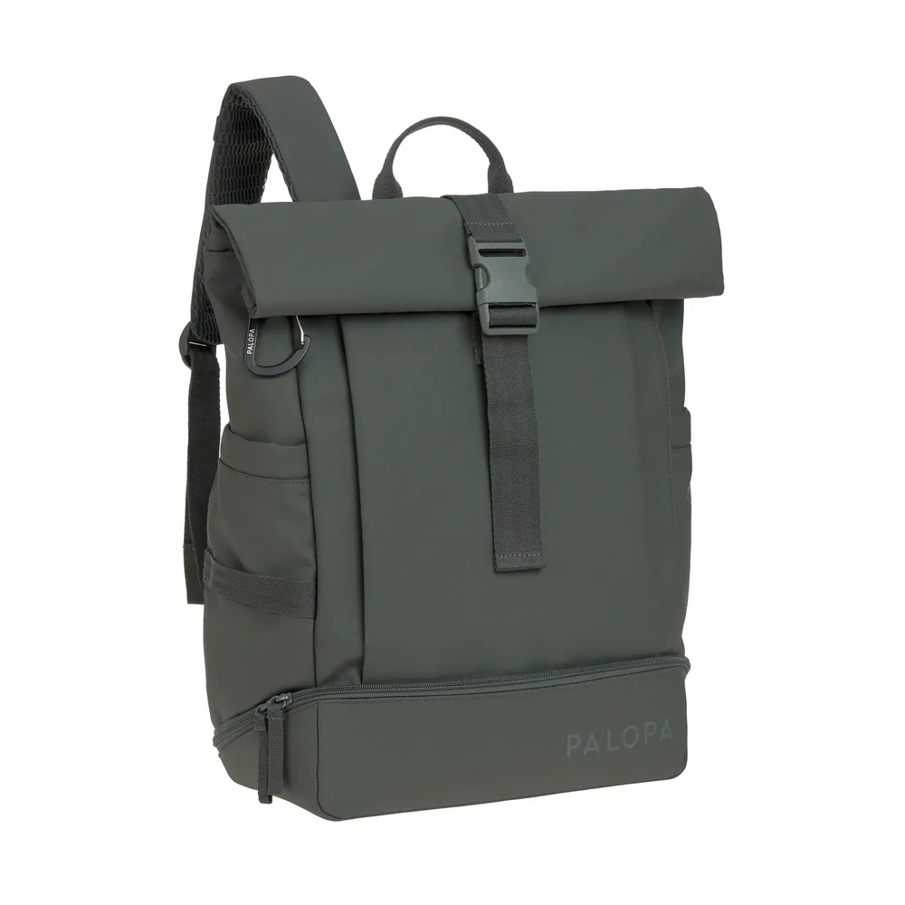 Rucksack, Rucksack, Olivgrün, Topflap, Vorderer Reißverschluss Tasche