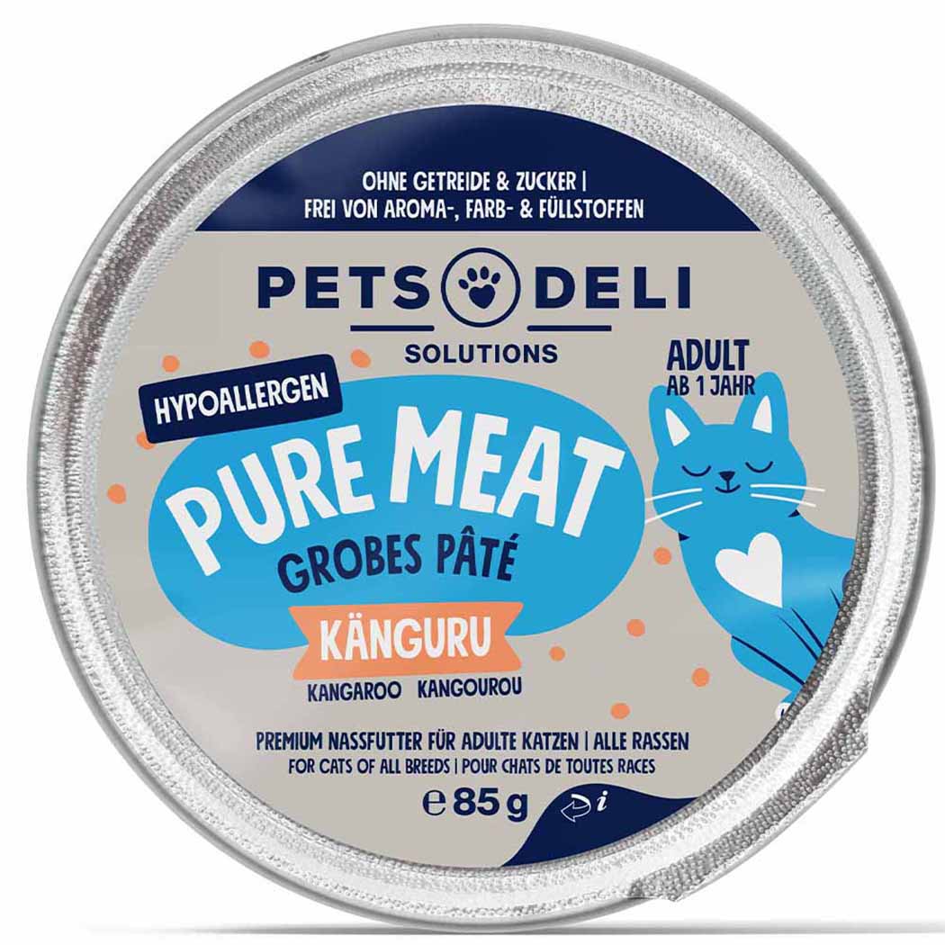 Katzenfutter, Tierfutter, Pure Meat, Dosenfutter, Känguru