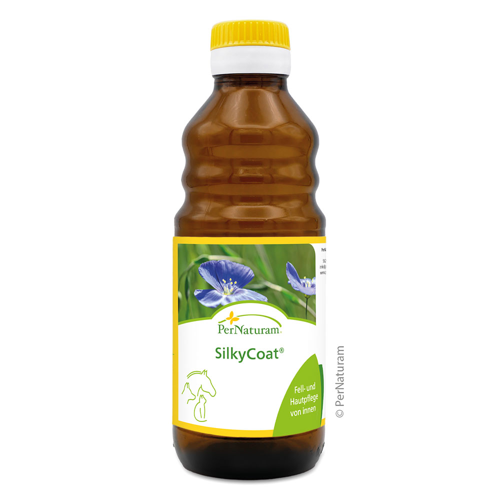 SilkyCoat, Pflegemittel, Fellpflege, PerNaturam, Blütenbild