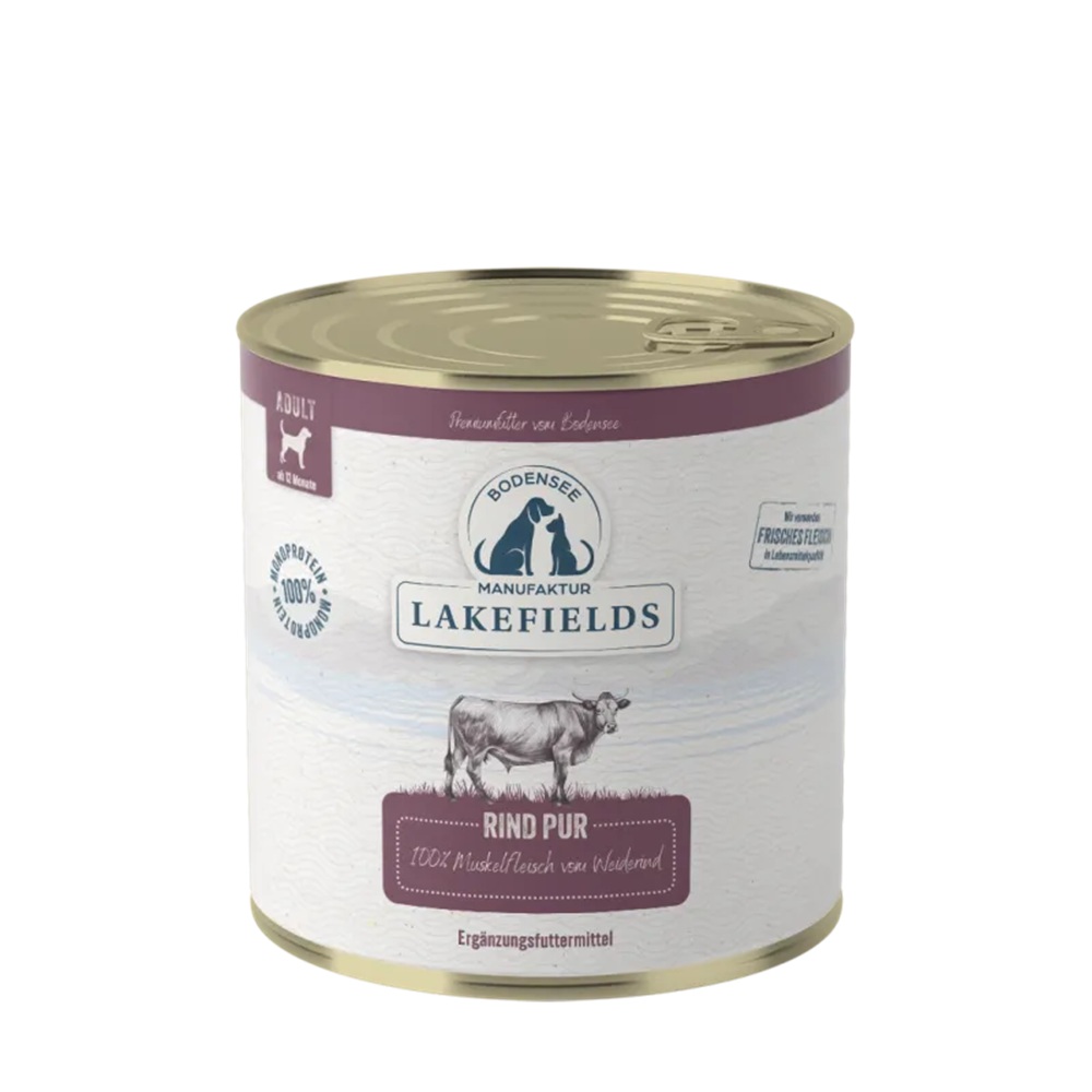 Lakefields Reinfleischdose Rind pur 800g - neue Rezeptur Zinn, Aluminium, Kann, Konserven, Kuh