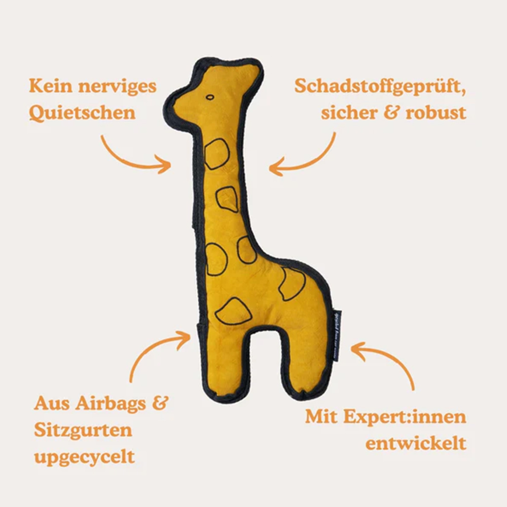 Giraffe-Spielzeug, Kuscheltier, Gelb, Stoffgiraffe, Waschbares Spielzeug