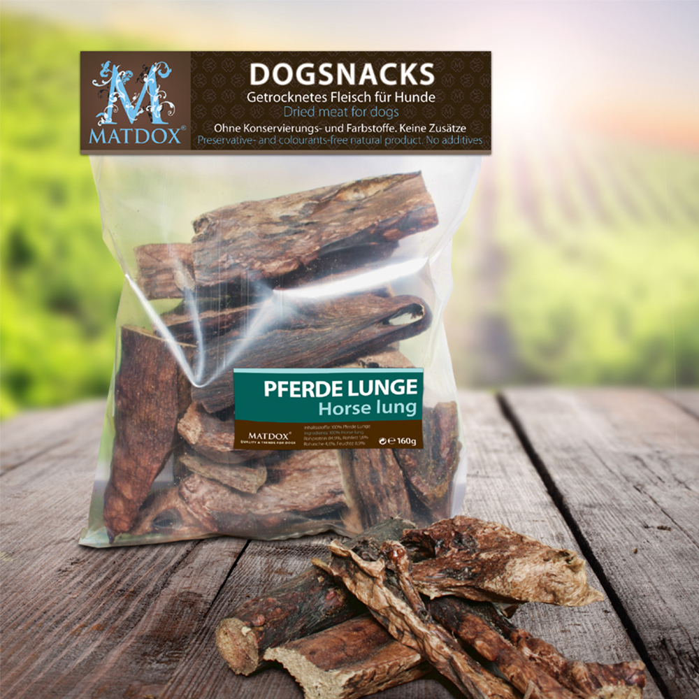 Matdox Hundesnack Big-Pack Pferde Lunge 160g Beutel