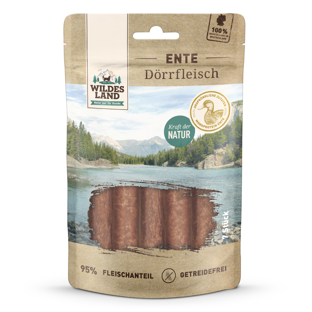 Ente, Dörrfleisch, Hundesnack, Getreidefrei, Monoprotein