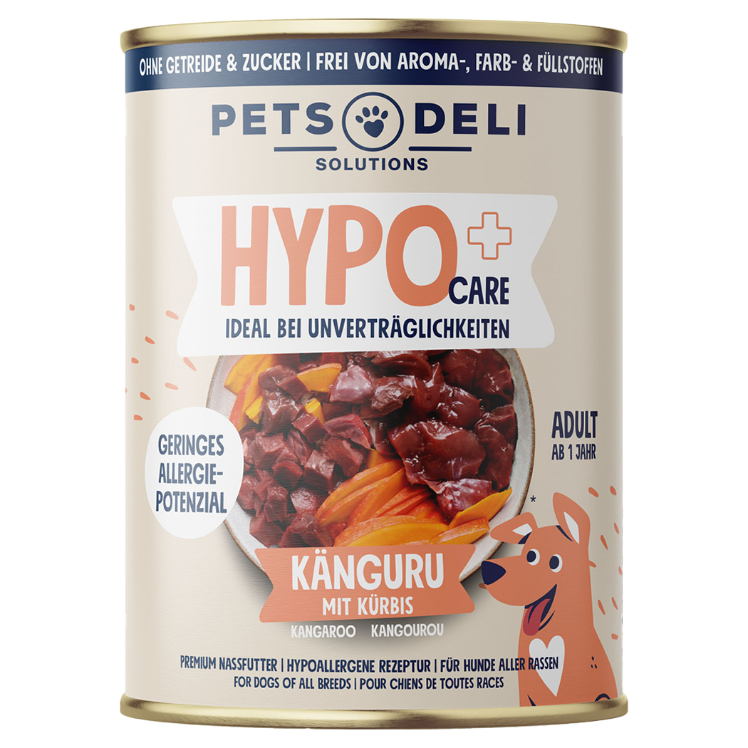 Hunde-Nassfutter, Rindfleisch, Känguru, Kürbis, Adult