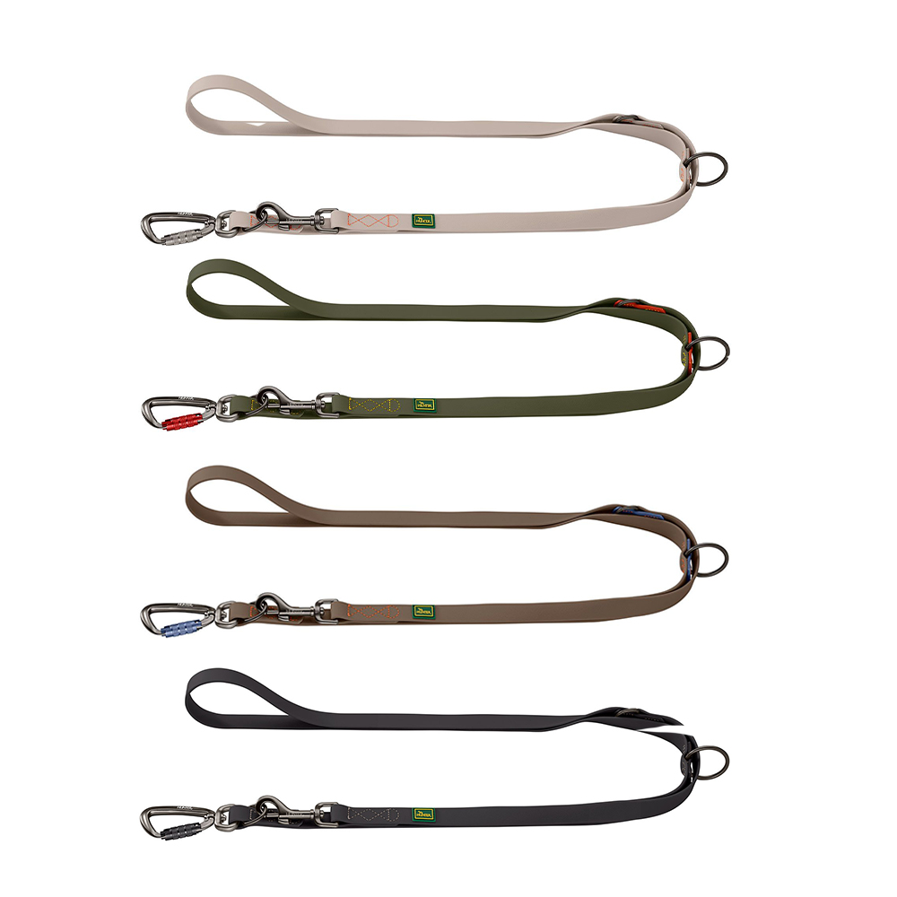 leo-armschlinge, wochen-lokker, holz-schnalle, carabiner, strap-variationen