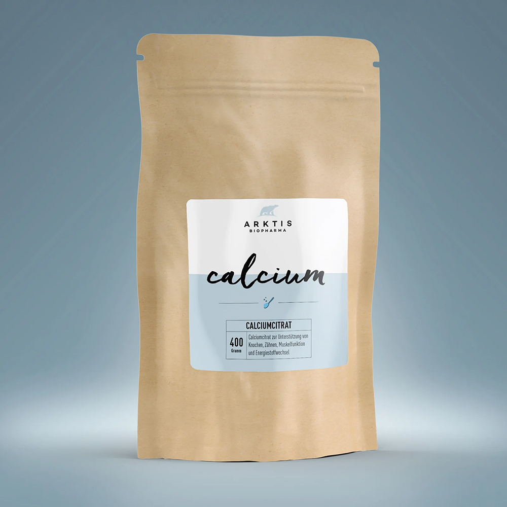 Kalzium, Kalziumpräparat, Pulver, 400 Gramm, Biopharma
