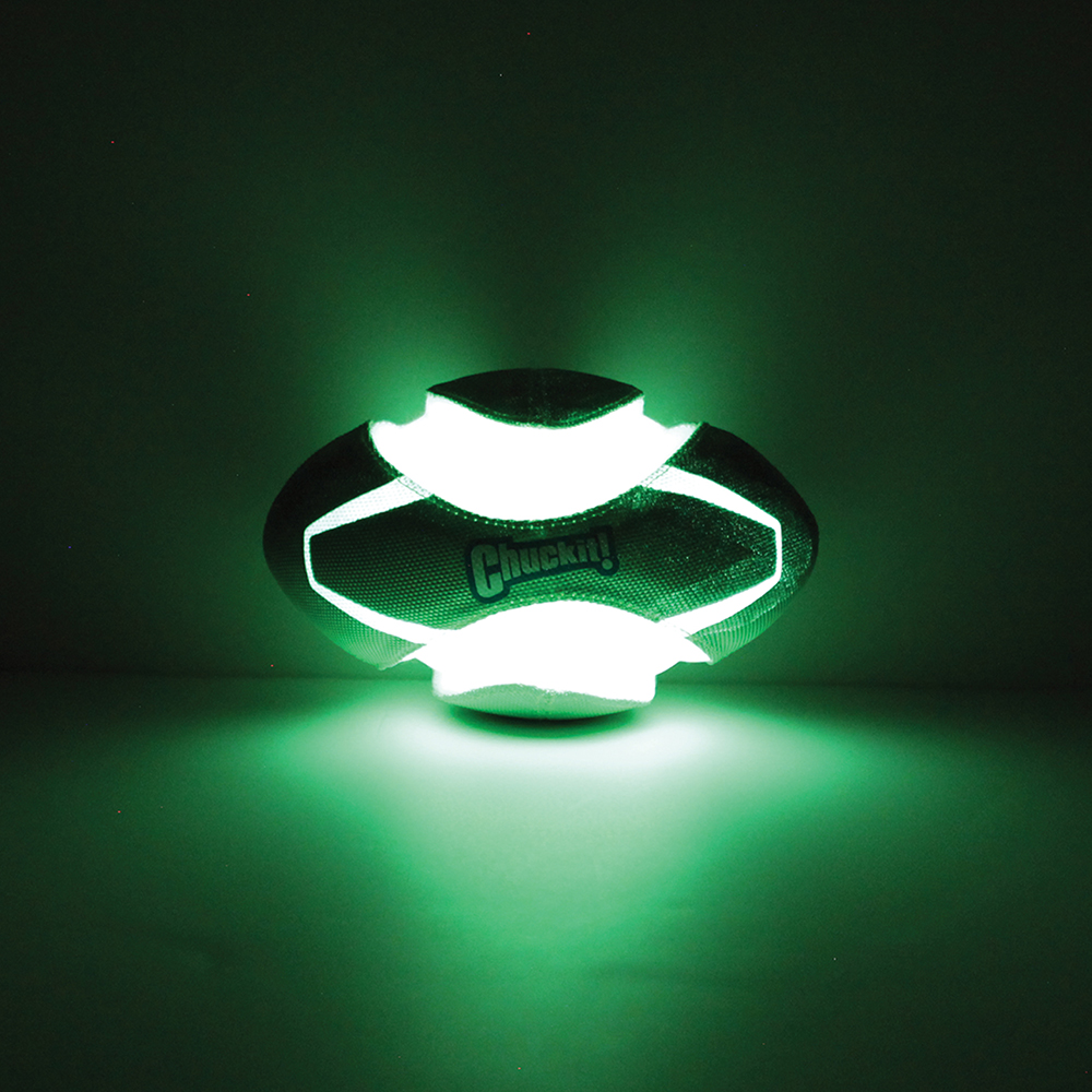 glühender Ball, LED-Ball, grünes Licht, Sportsball, Chukkin Ball