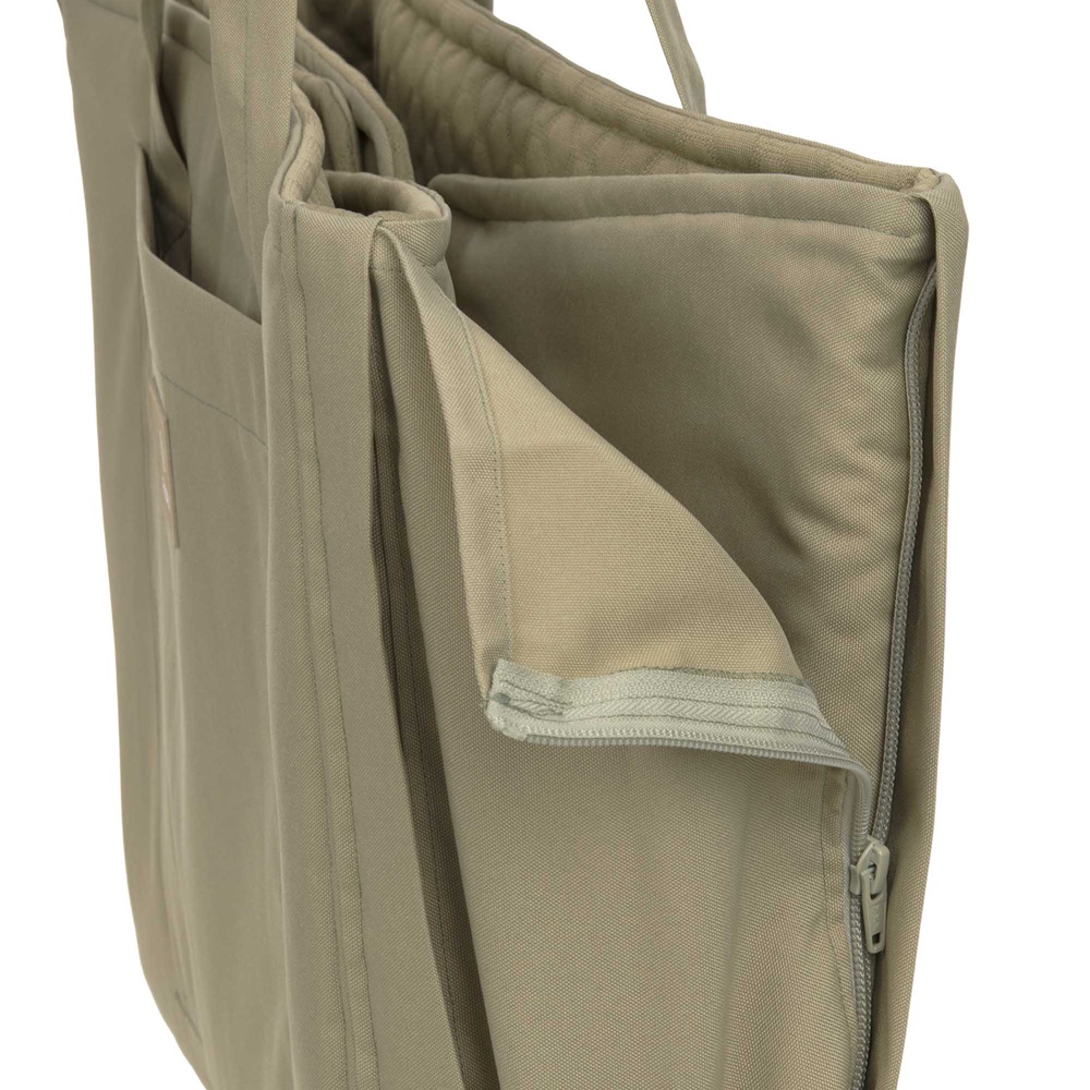 Tasche, Umhängetasche, Kompakte Tasche, Kanvas, Grau/Beige