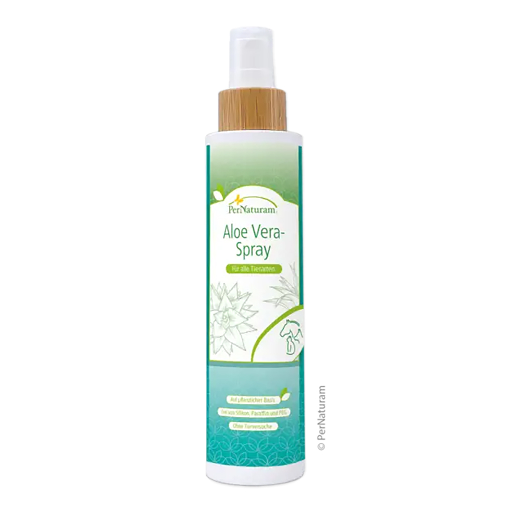 Aloe-Vera-Spray, Tierpflegespray, Sprühflasche, grüne Verpackung