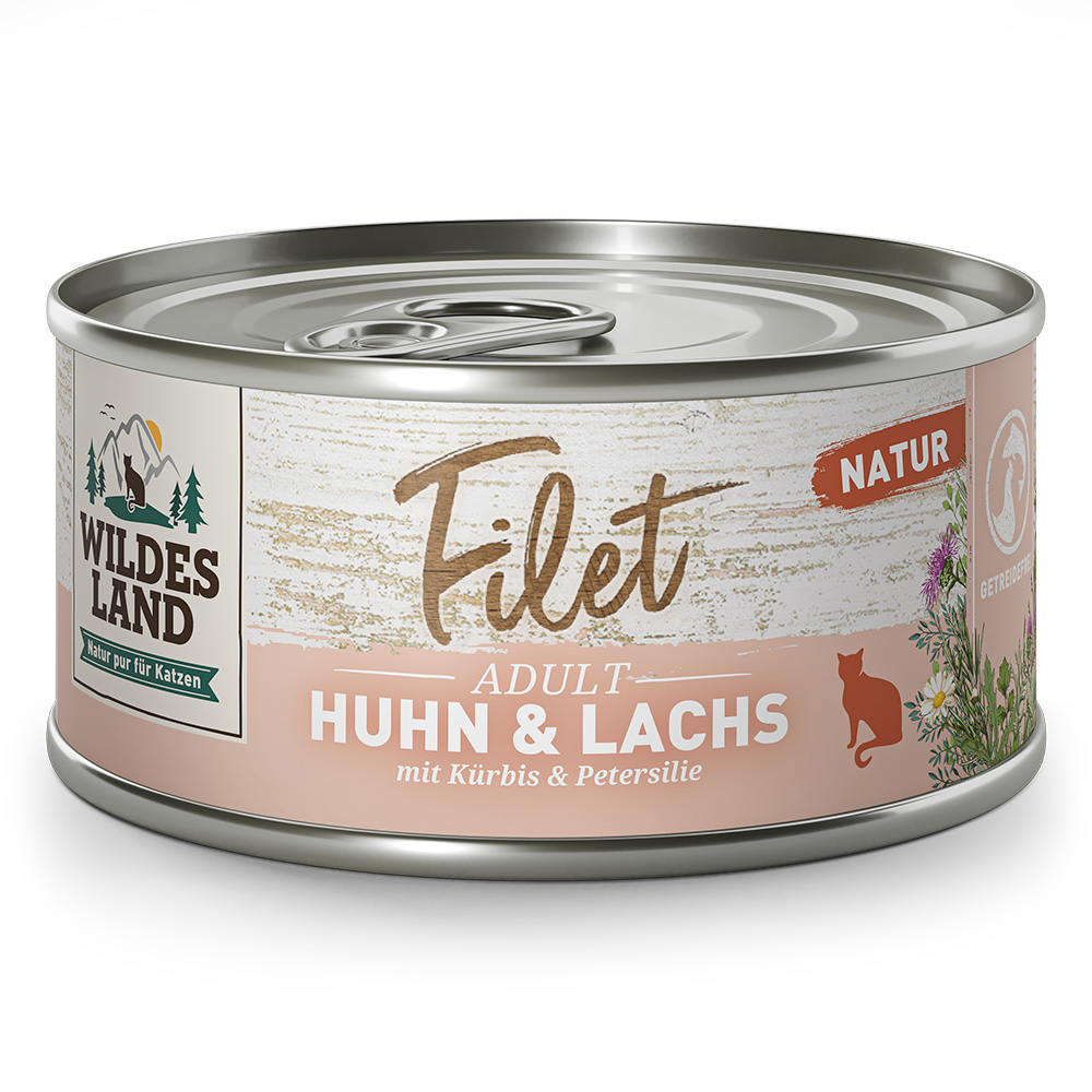 Katzenfutter, Huhn, Lachs, Natur, Dosenfutter