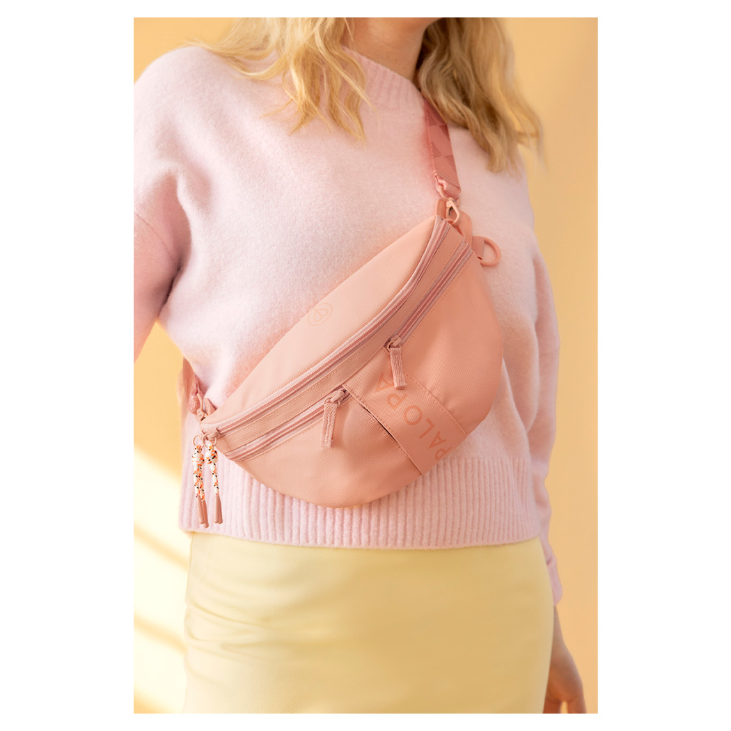 hip bag, Crossbody, peach, Neoprene, Reißverschluss