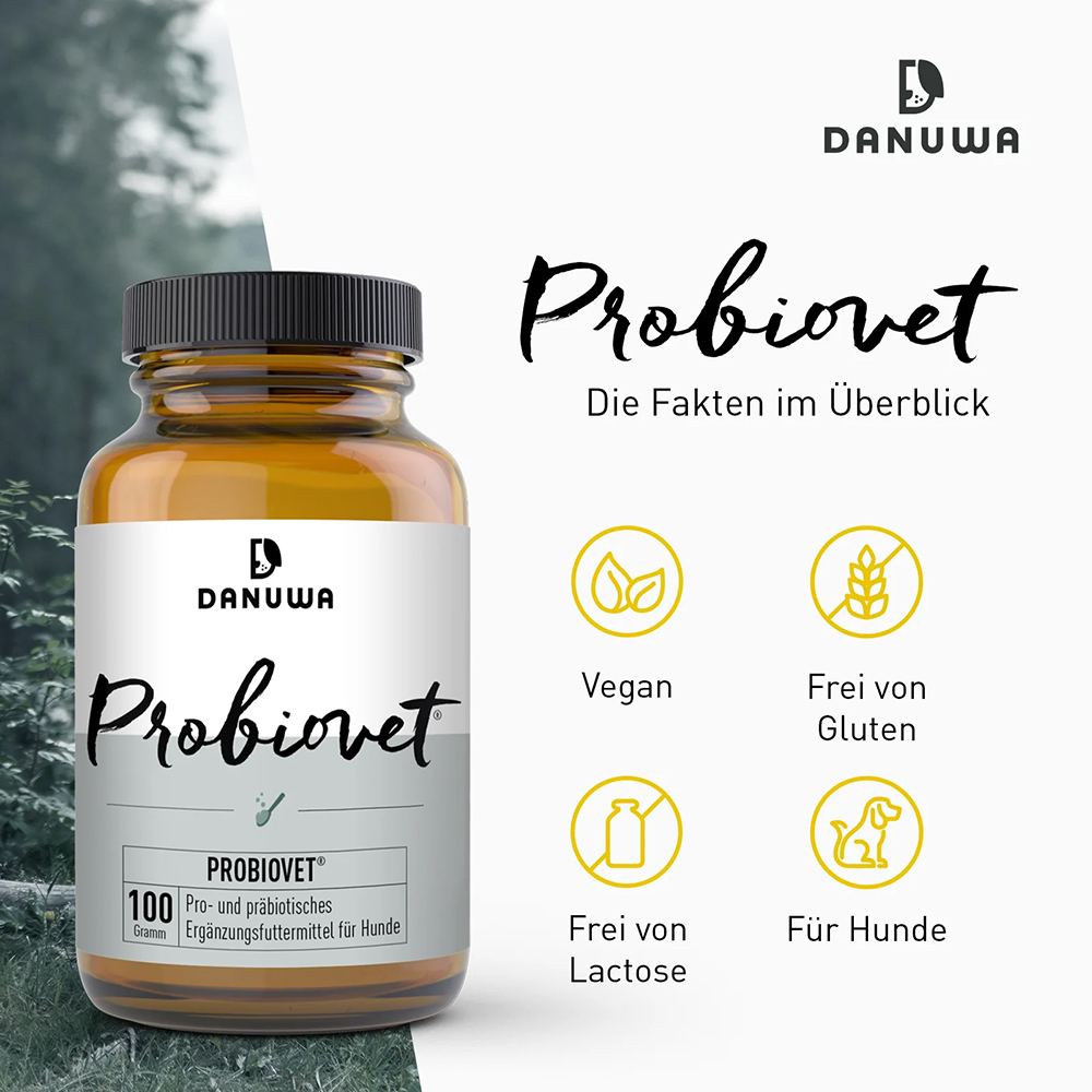 Probiotikum, Hundennahrung, Ergänzungsfutter, Vegan, Glutenfrei