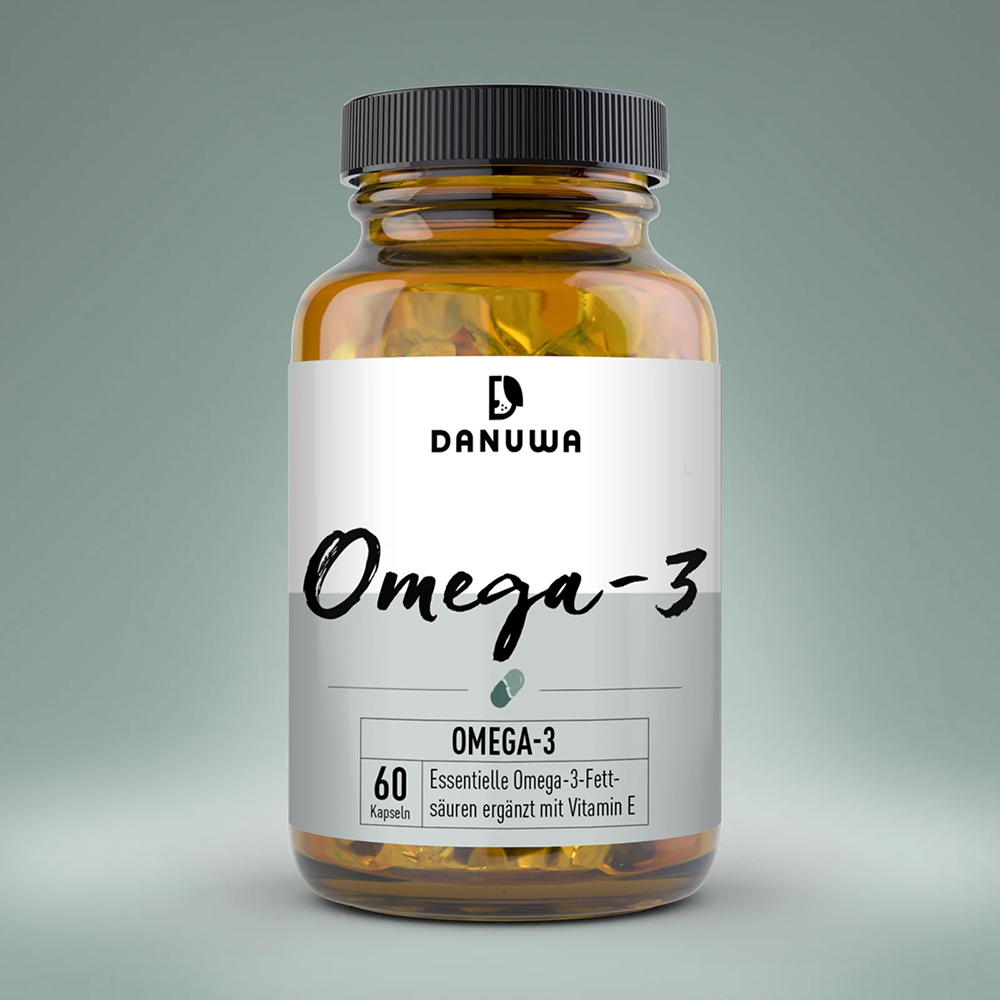 Omega-3, Kapseln, Fischöl, Vitamin E, Nahrungsergänzung