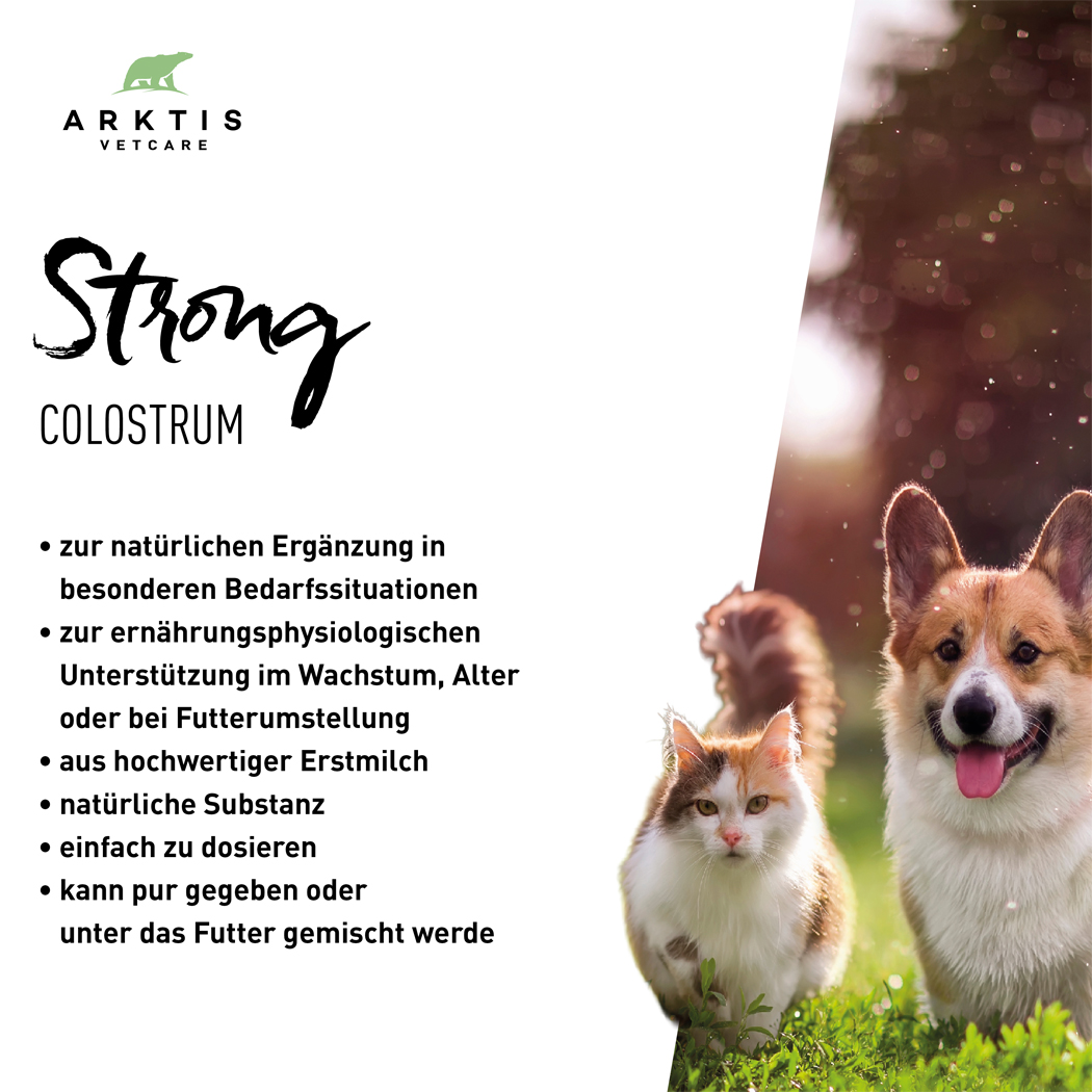 Colostrum, Tierernährung, Natürlich, Katzen und Hunde, Pulver