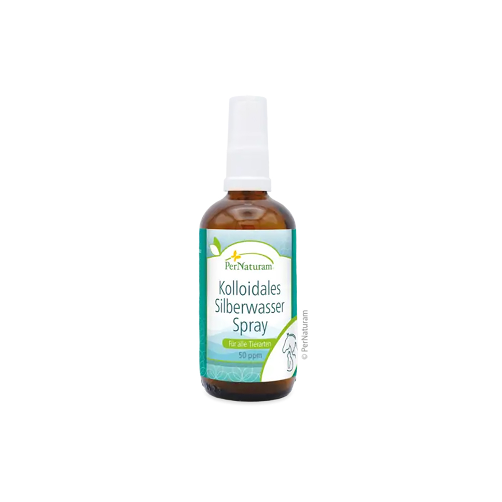 PerNaturam Kolloidales Silberwasser Spray100ml Kräuter, Pflanze, Flasche, Lotion
