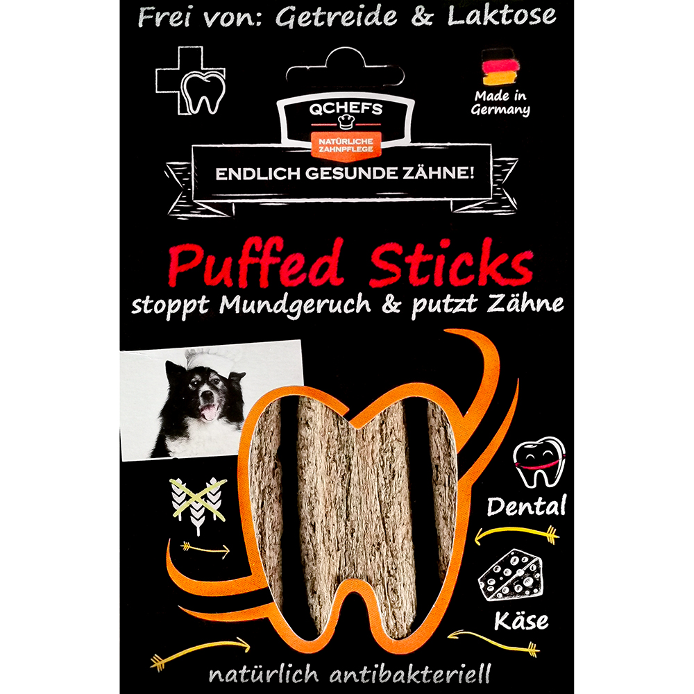 QCHEFS Puffed Sticks VPE 3 Stück 72g