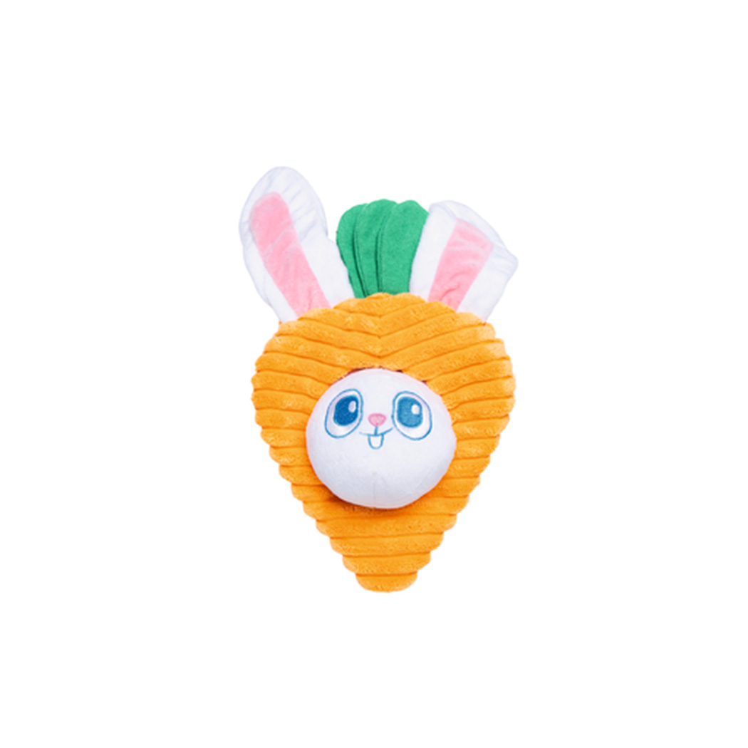 Plushie, Osterhasen-Form, Karotte, Kuscheltier, Bunte Ohren
