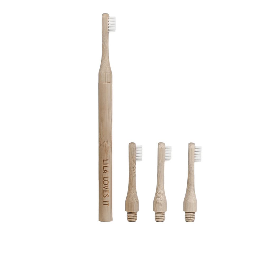Bamboo-Zahnbürste, Zahnbürsten-Set, Holzzahnbürste, Umweltfreundlich, Weiche Borsten
