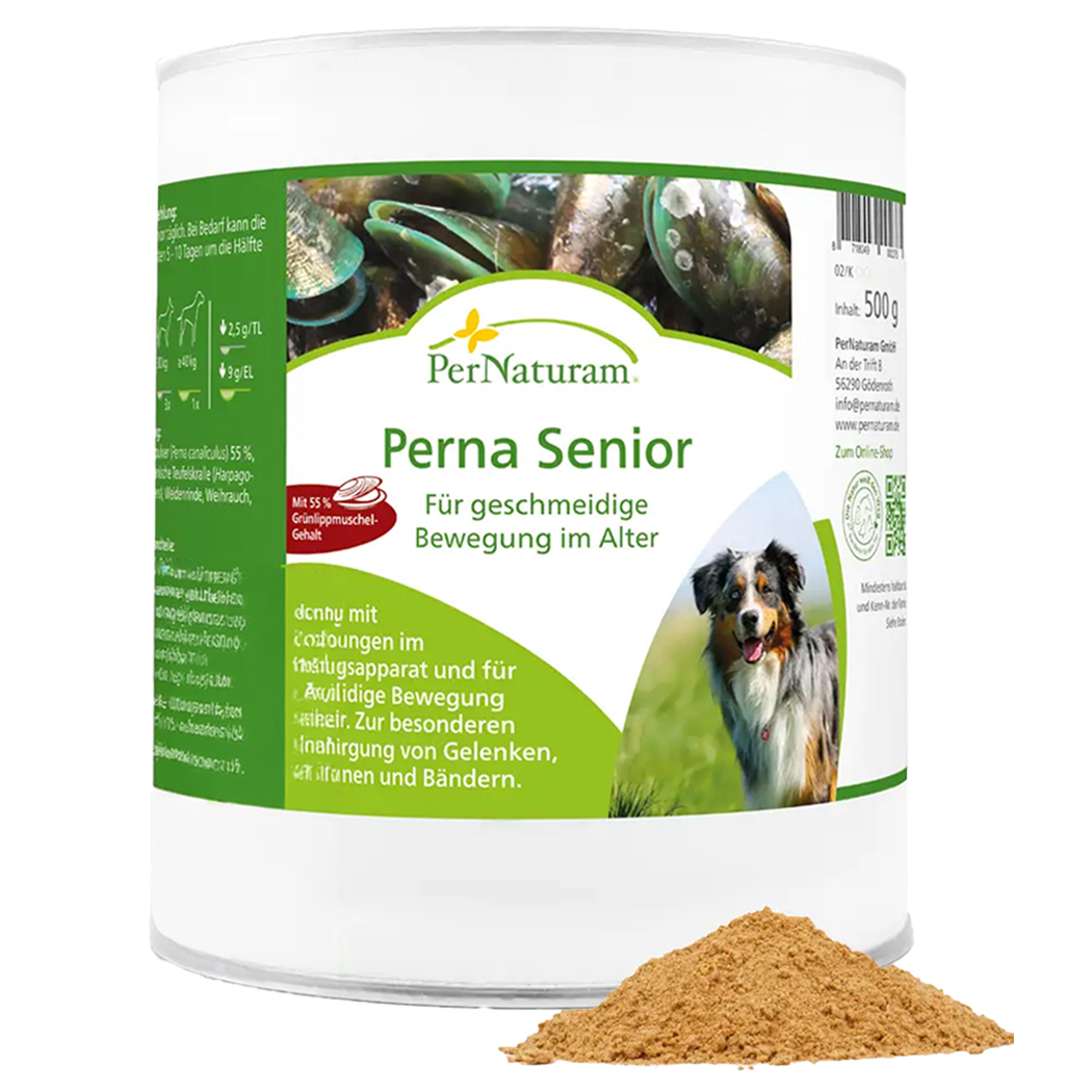 Hundemahlzeit, Seniorenfutter, Pulver, Gelbbeige, PerNaturam