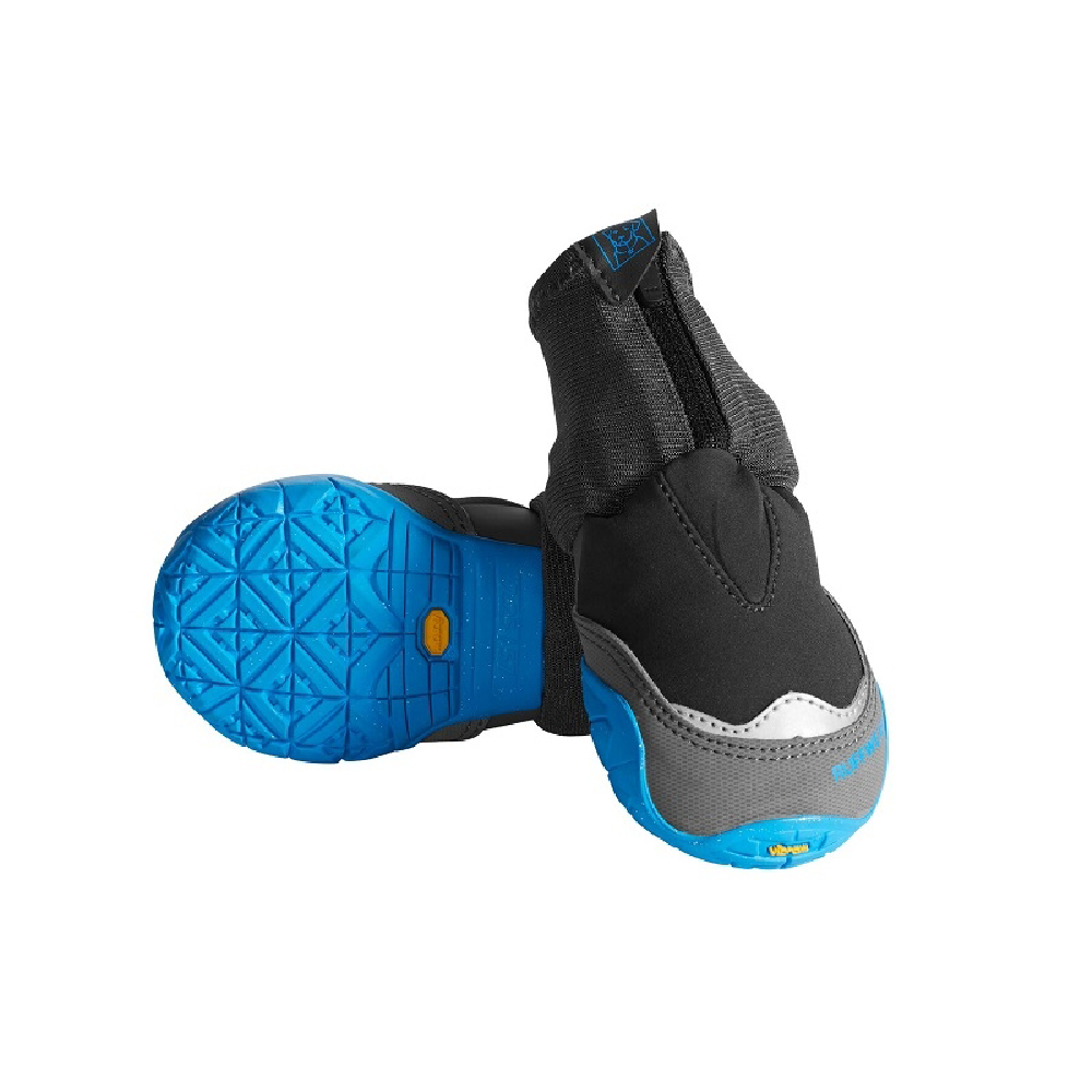 Schuhe, Gummisohle, Stiefel, Glattleder, Grau-Blau