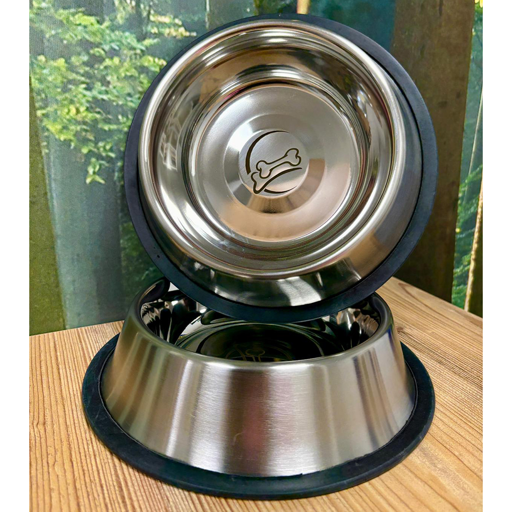 edelstahl, hunde napf, fressnapf, anti-rutsch, spülmaschinenfest