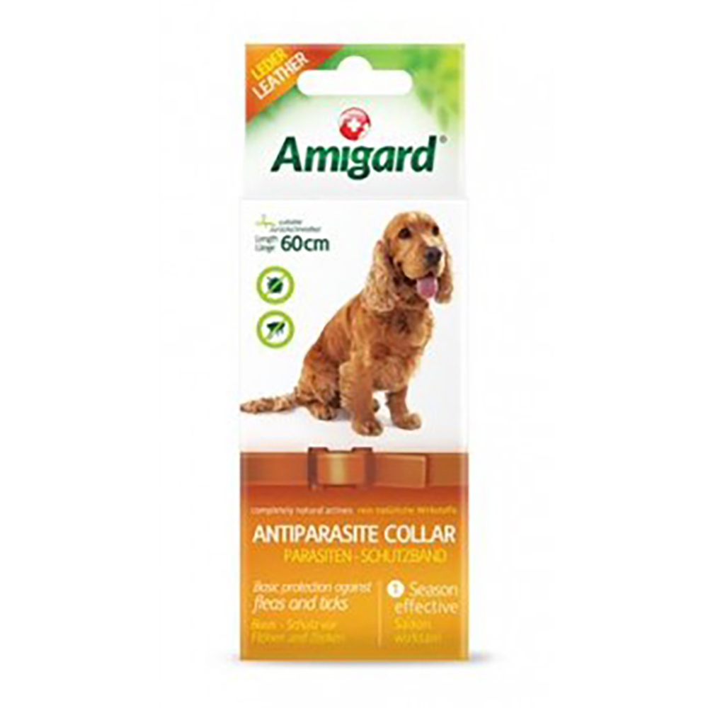 Hundehalsband, Antiparasit, Collar, 60 cm, Leppertreatment