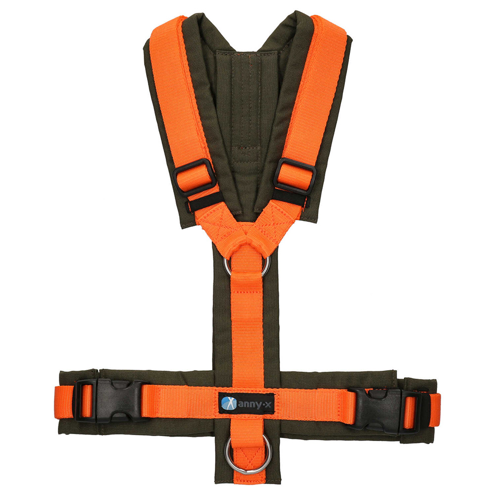 anny-x Brustgeschirr Fun oliv orange - L