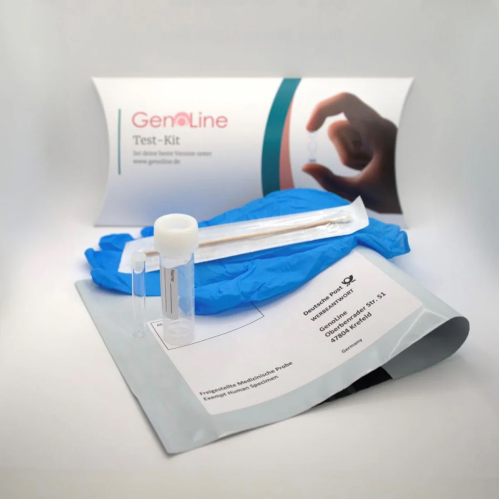 Test-Kit, Gebrauchsstütze, Pipette, Schutzhandschuh, Probe