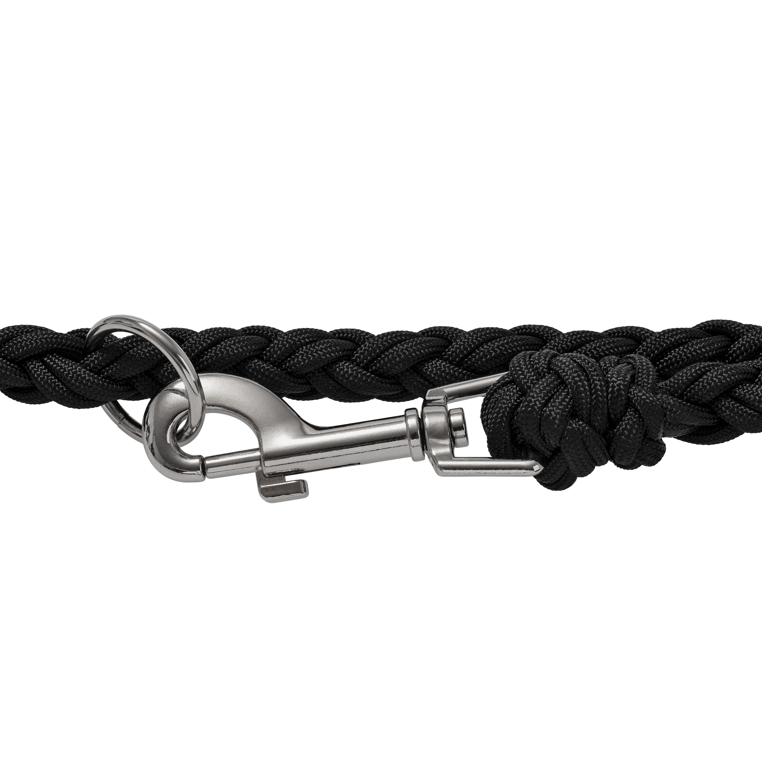 Armband, Knotentwurf, Schwarz, Lederoptik, Schnalle