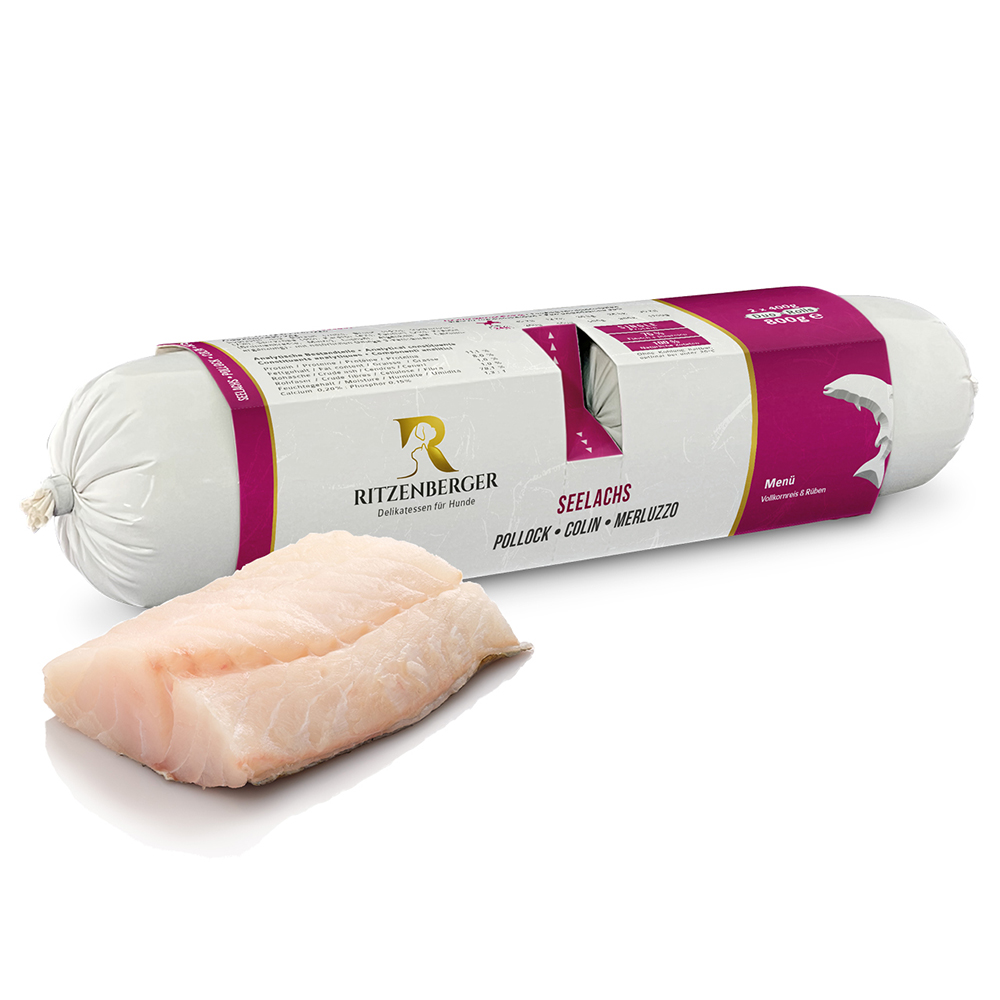 Ritzenberger Seelachs mit Vollkornreis Duo-Rolls 2x400g Essen, Fleisch, Schwein