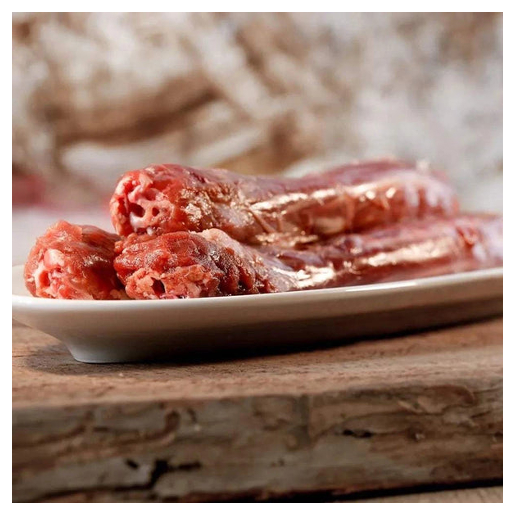 Rohes Fleisch, Fleischknochen, Rötlich, Unverarbeitet