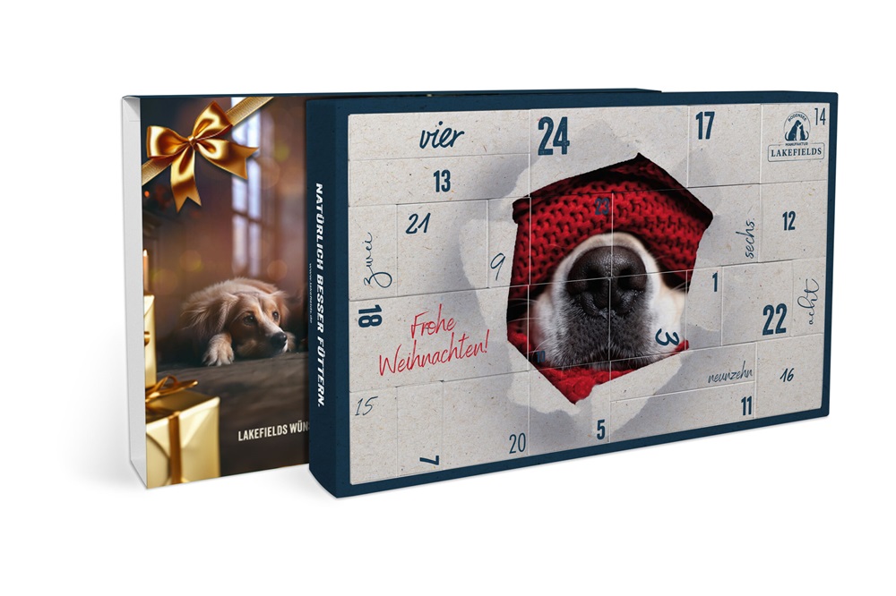 Lakefields XXL Premium Adventskalender für Hunde