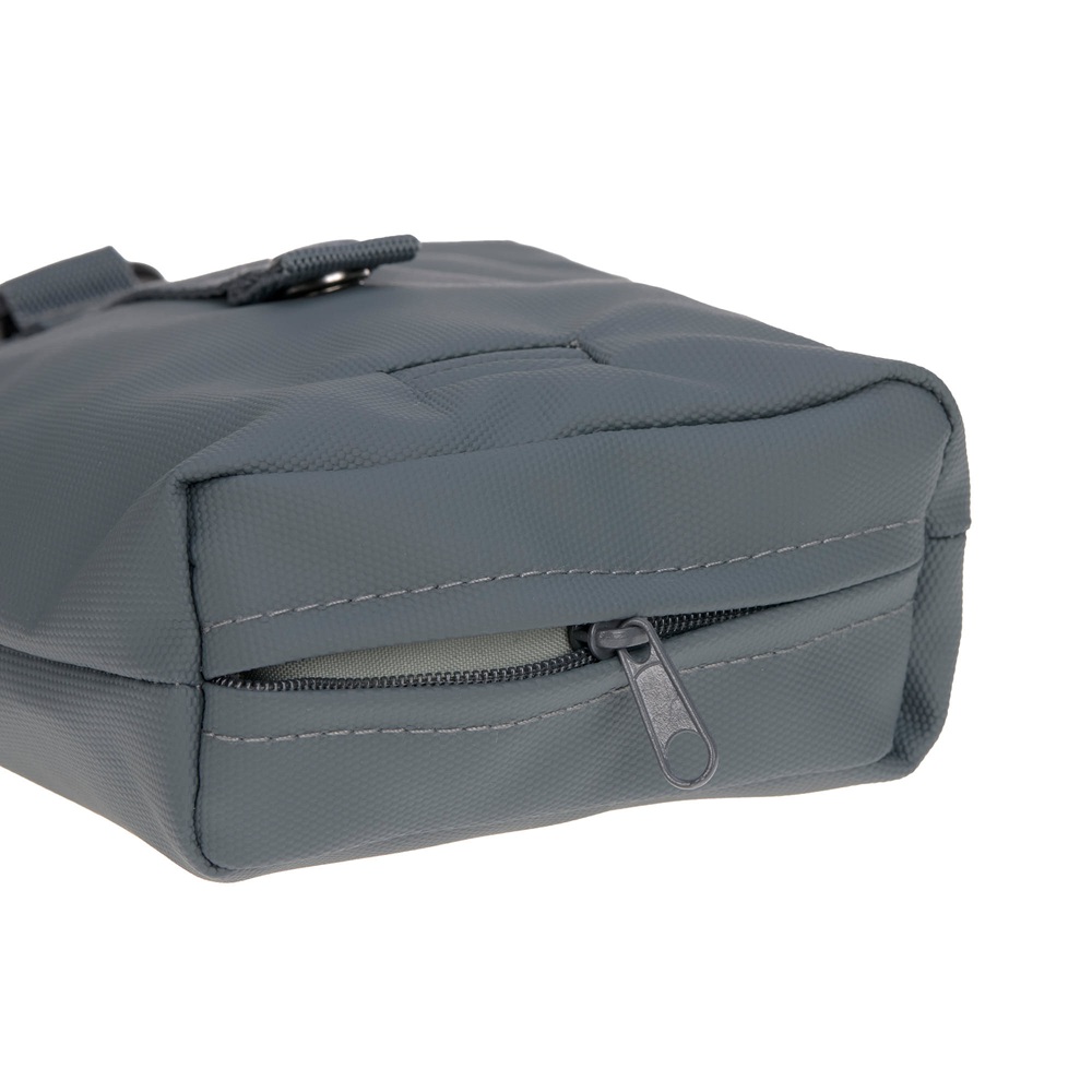 Tasche, Dunkelgrau, Textilgewebe, Reißverschlussfach, Tragegriff