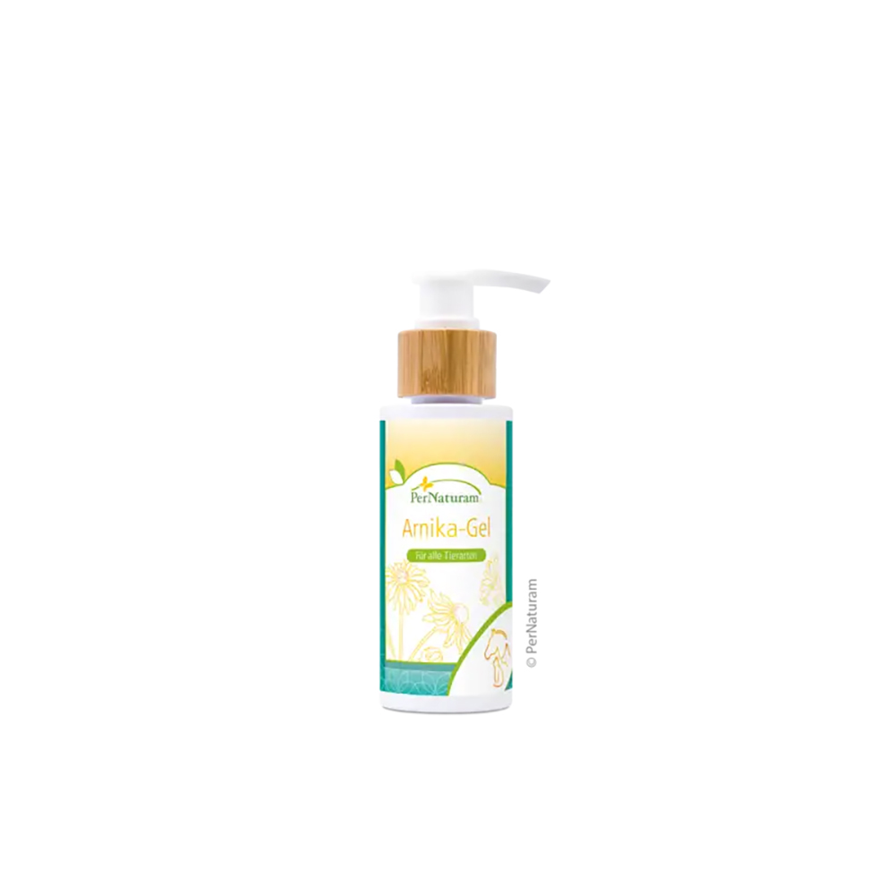 Arnika-Gel, Gel, Naturkosmetik, Hautpflege, Flasche mit Pumpaufsatz