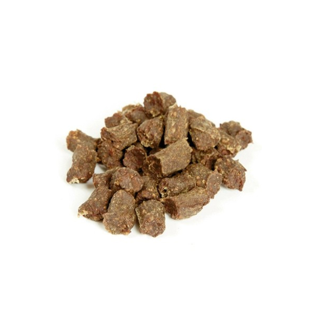 Tierfutter, Trockenfutter, Futterkörnchen, Kleine Trockenstücke, Proteinreich