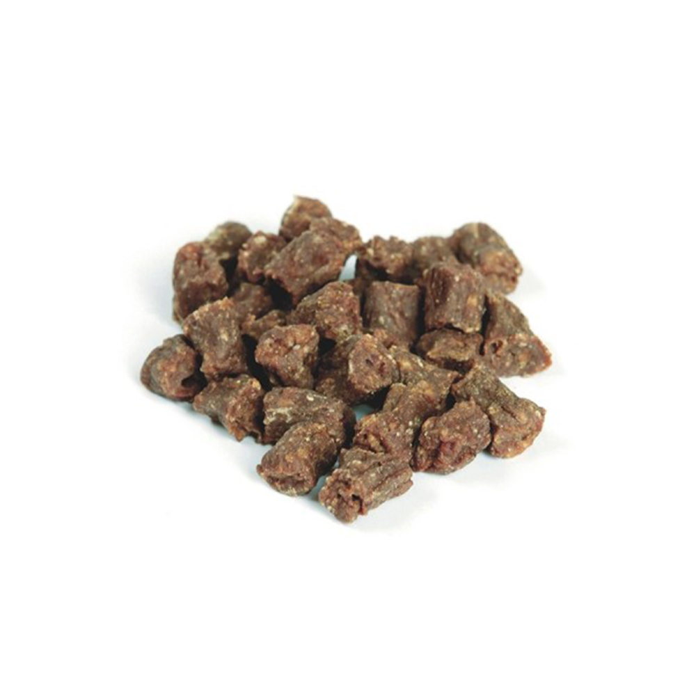 Kleine Brocken, Trockenfleisch, Knackig, Fleischstücke, Bröselige Stücke