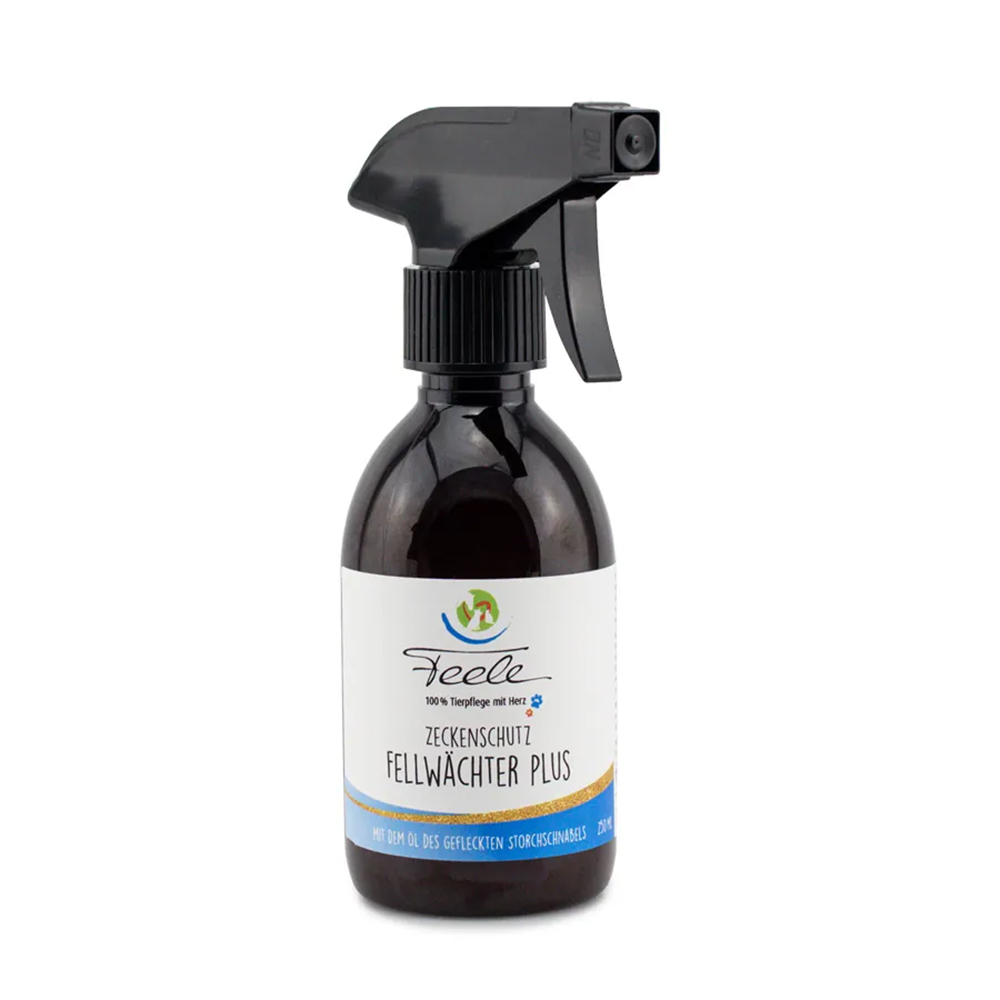Sprühflasche, Tierpflege, Zeckenschutz, Fellwächter Plus, Inhaltsstoff Öle