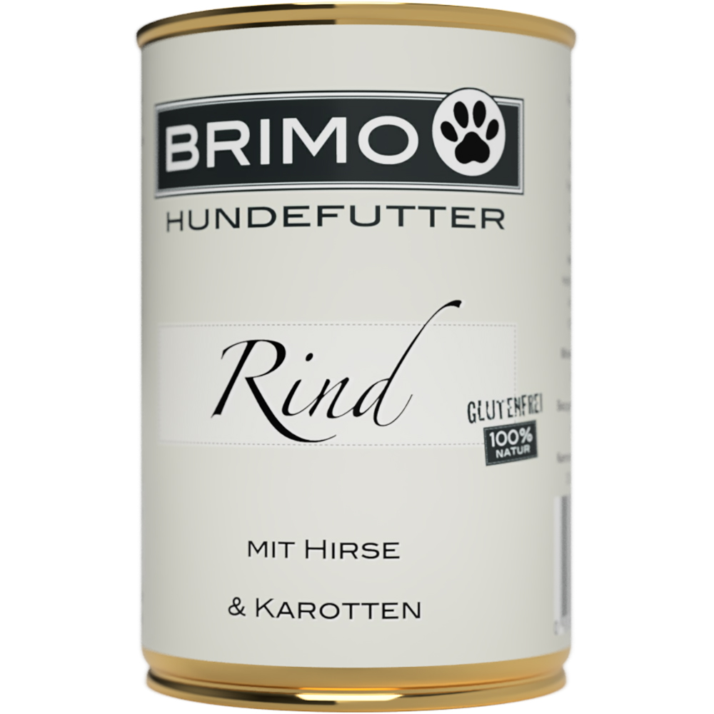 Hundeernährung, Fraßdose, Rind, Glutenfrei, Hirse