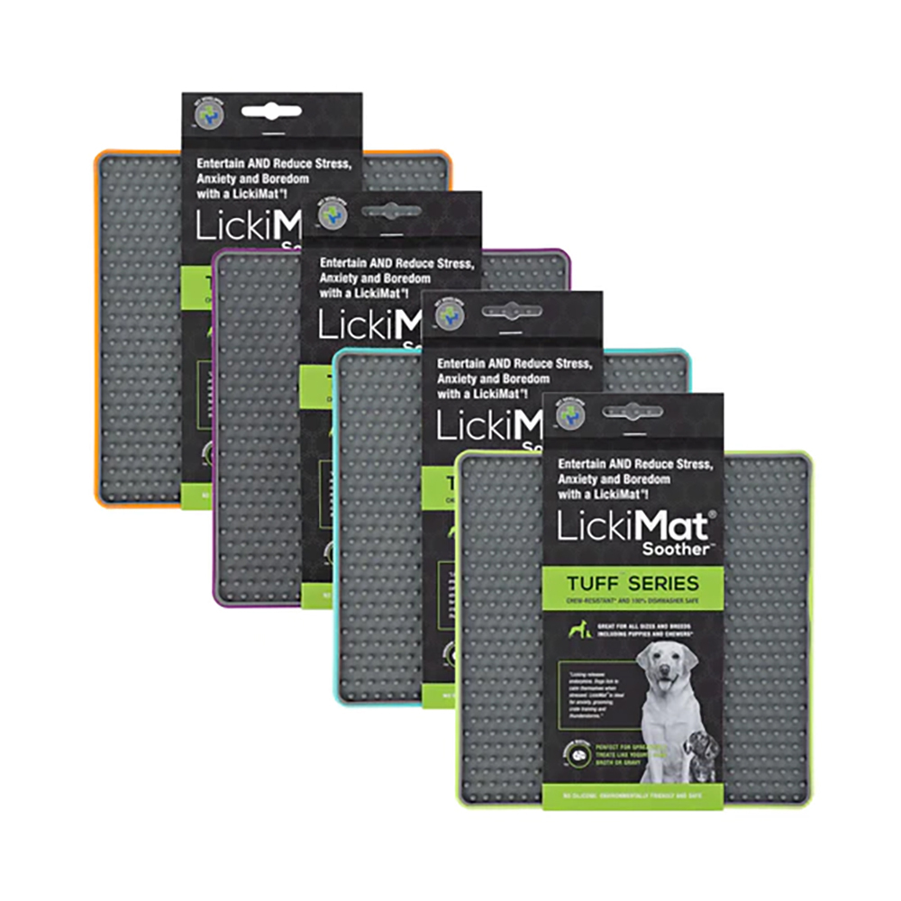 rubber mat, dog paw mat, anti-anxiety mat, LickiMat, tuFF series