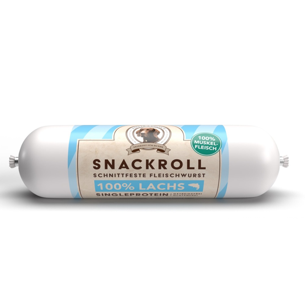 Wurst, Snackroll, Schnitte, Lachs, 100% Lachs