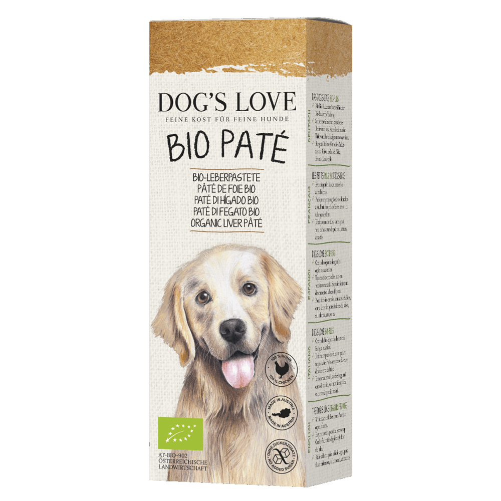 DOG’S LOVE Hundesnack Leberpastete Bio Paté 80g DE-ÖKO-001