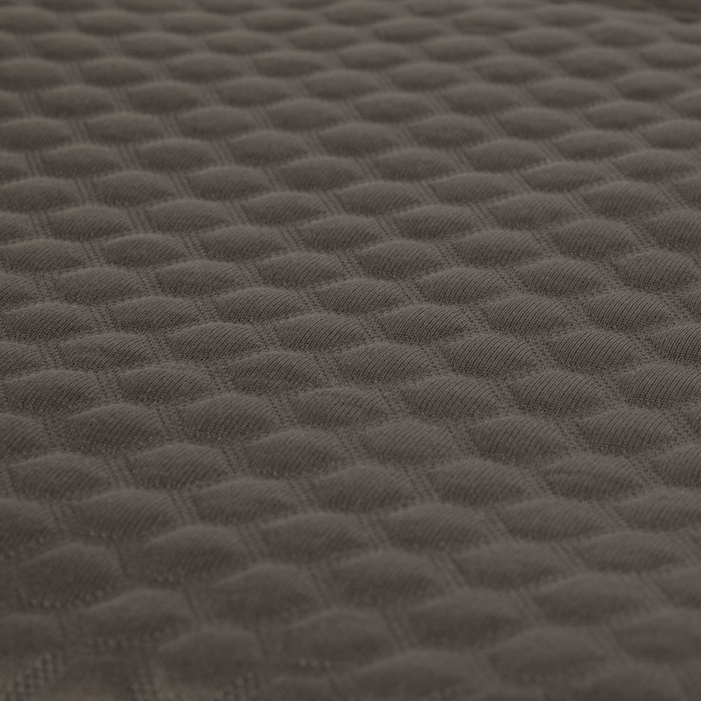 textured fabric, gepolstertes Muster, Chenille-ähnlich, braun, weiche Textur