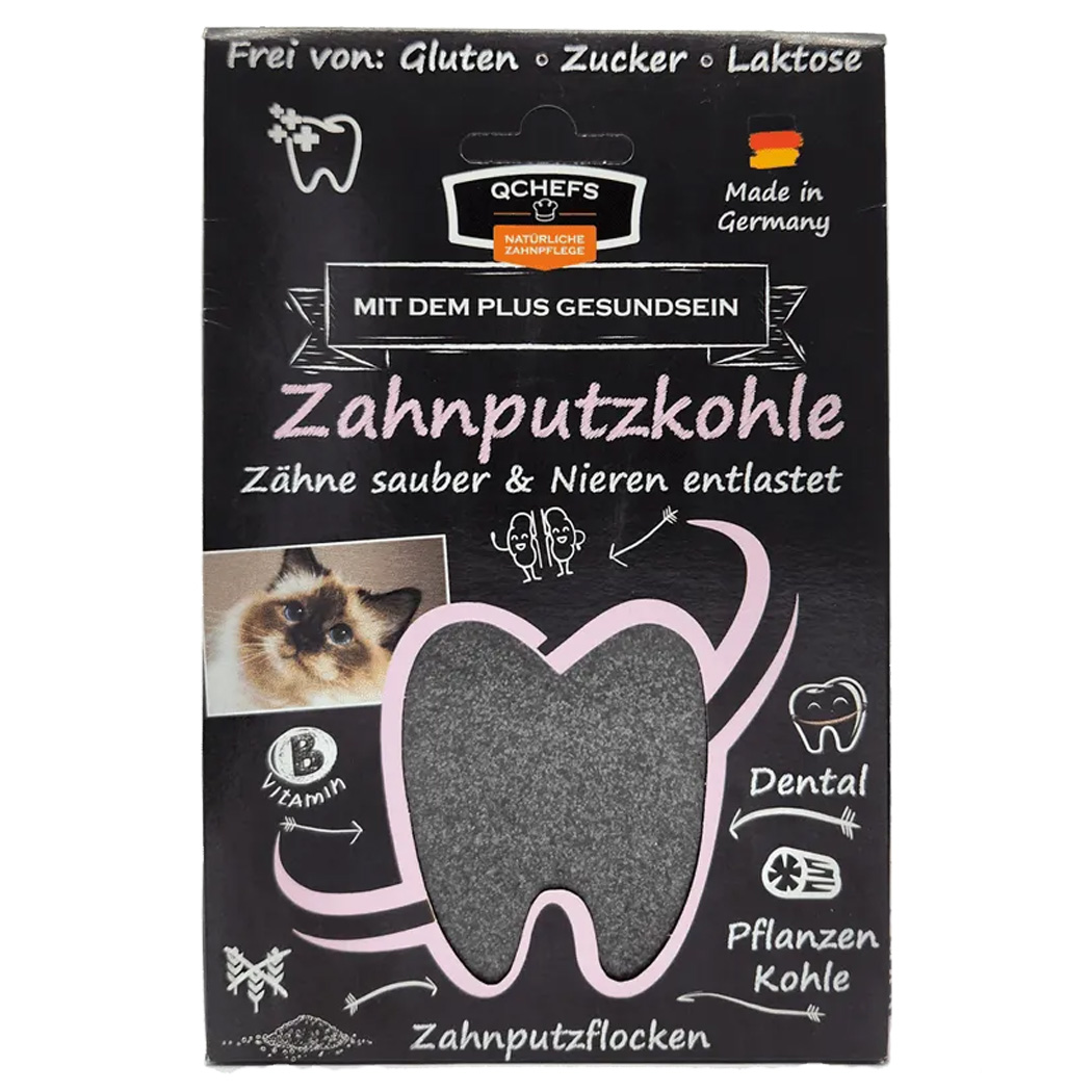 Zahnputzkohle, Zahnreinigung, Zahnpflege, Katzenpflege?, Zahnputzflocken