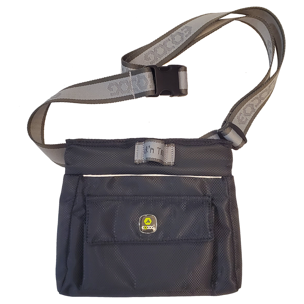 Umhängetasche, Gürteltasche, Nylon, schwarz, Reißverschluss