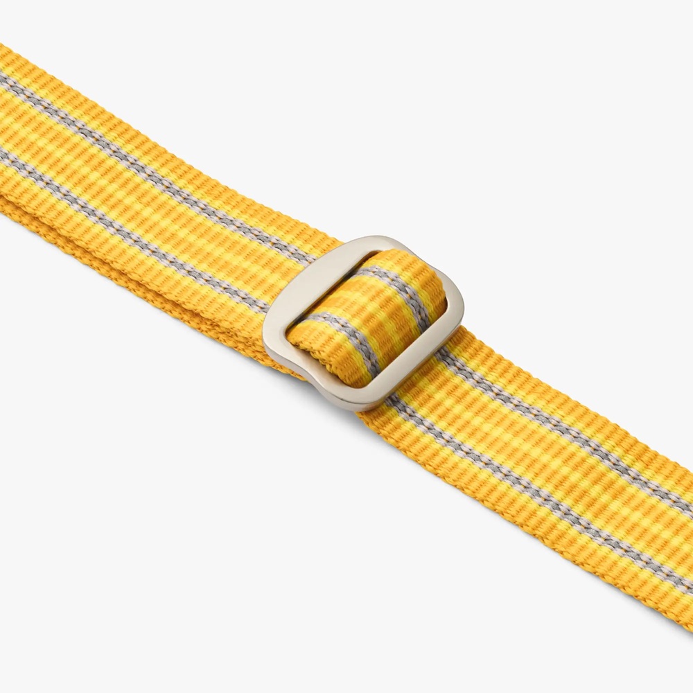 Gurtband, Gurtband mit Schnalle, Gelb, Streifen, Kunststoffschließe