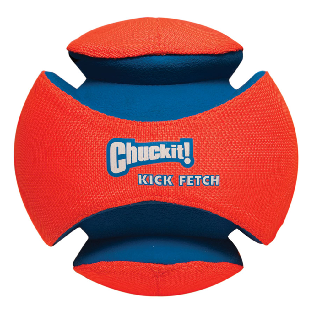 Knickball, Kick Fetch, Hundespielzeug, Gummi/Neopren, orange/blau