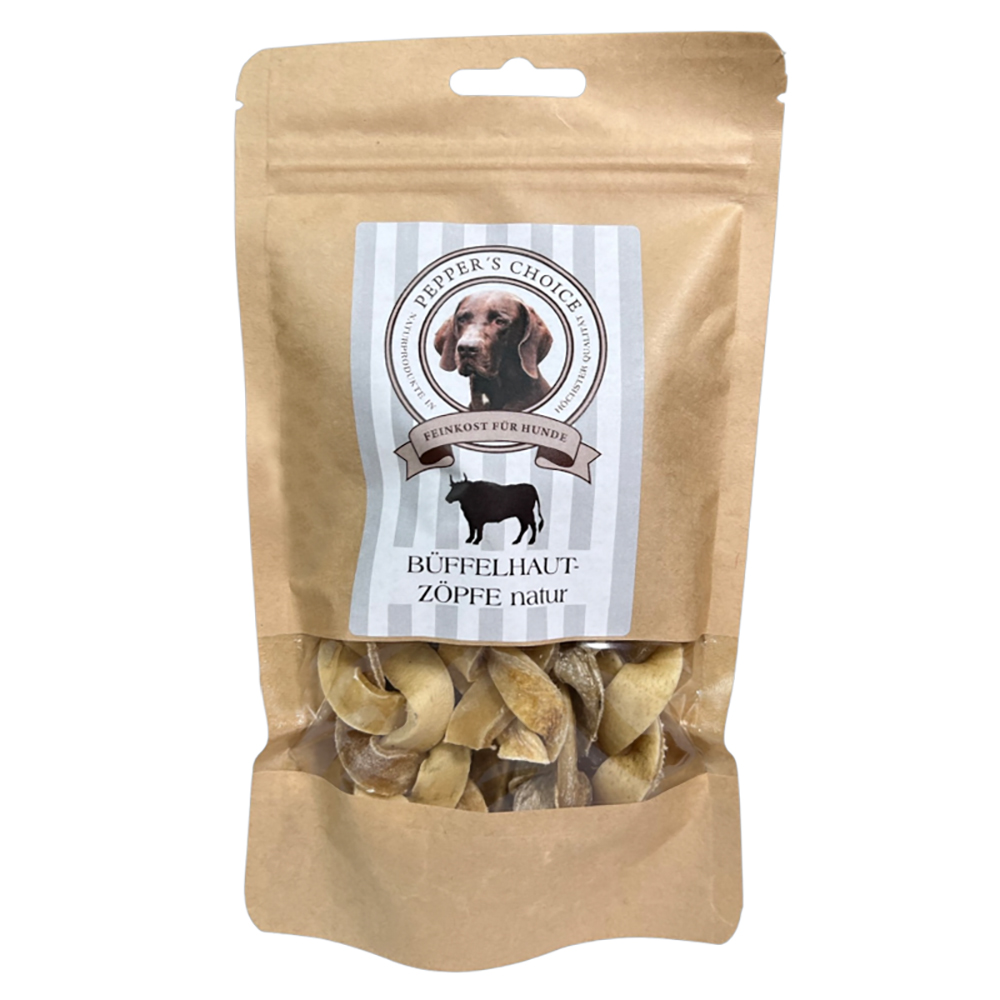 Hundesnacks, Kausnacks, Büffelhaut, Zöpfe, Naturprodukt