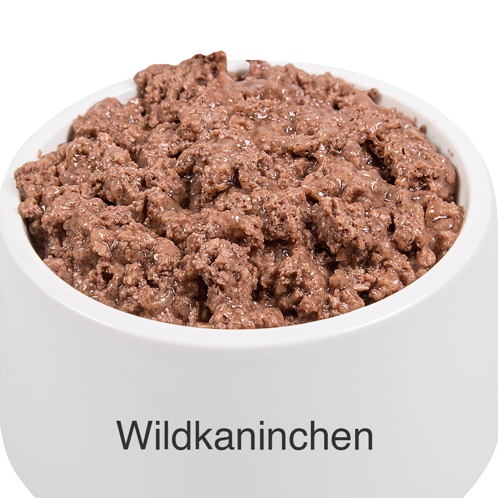 Hundefutter, Wildkaninchen, Katzenfutter, Nassfutter, Fleisch